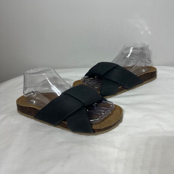 Aerie Sandals Gray Puffy Twist Comfy Casual Beachy Spring Summer Vacation 8 - Picture 1 of 8